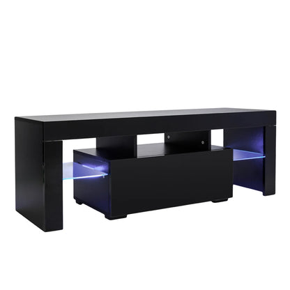 Two Colors 130 x 35 x 45cm Elegant Household Decoration LED TV Cabinet Side Table  with Single Drawer