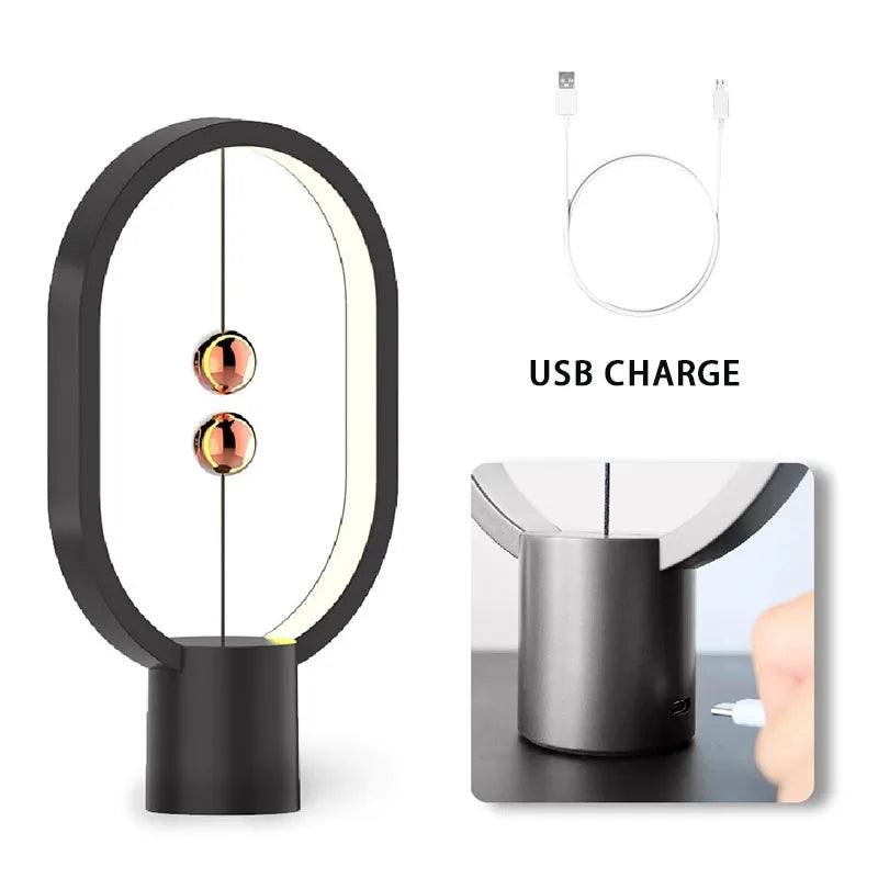 Creative Table LED Mini Balance Light Night Light Balance Lamp USB Bedside Night Lamp Decorative For Bedroom