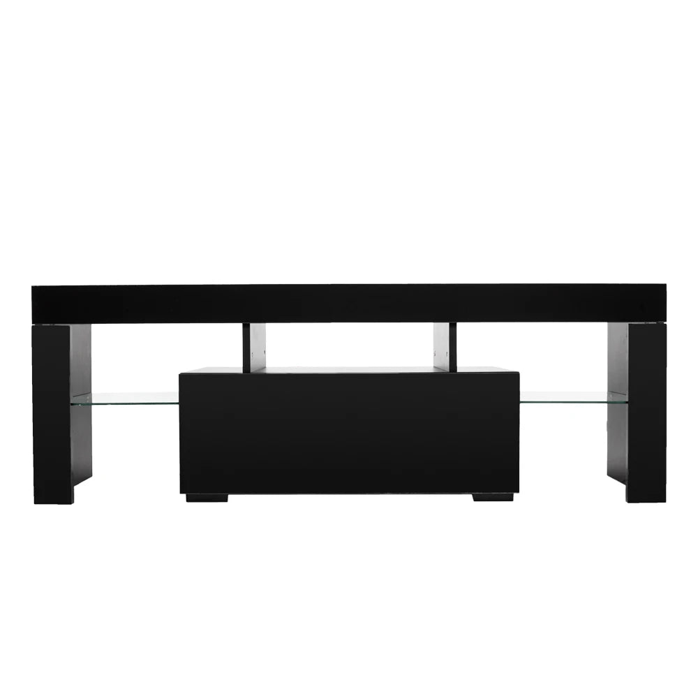 Two Colors 130 x 35 x 45cm Elegant Household Decoration LED TV Cabinet Side Table  with Single Drawer