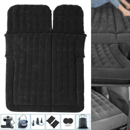 Portable SUV Travel Air Mattress Cushion Inflatable Car Bed Mattress Car Camping Mattress with 2 Pillows Outdoor Camping Cushion