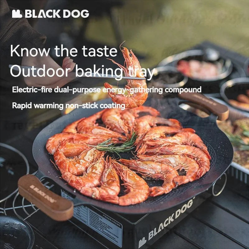 Naturehike-BLACKDOG Zhiwei Baking Pan Portable Household BBQ Picnic Outdoor Camping Induction Cooker Korean Non-stick Grill Pan