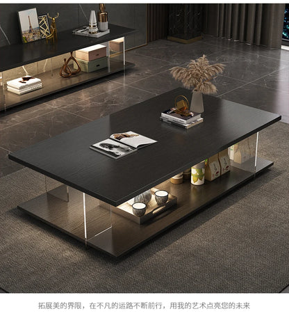 Modern Style Acrylic Design Coffee Table Minimalist Small Coffee Table Living Room Decoration Mesa Posta Entrance Furniture