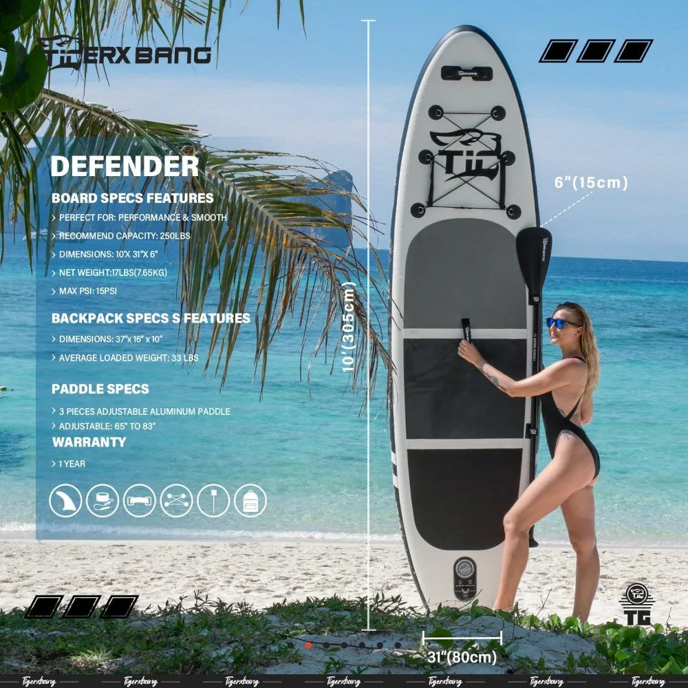 Inflatable Paddle Board With Premium SUP Board Accessories Allround Paddle Boards for Adults/Kids Wakeboard Surfboard Padel Surf