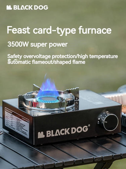 Naturehike BLACKDOG Outdoor Cassette Stove Gas Tank Portable Camping Picnic BBQ Equipment Cookware 3500W Burner Portable Furnace