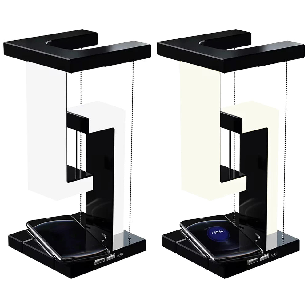 Suspension Table Lamp Smartphone Wireless Charging Anti-Gravity Table Light Multi-Functional Dimmable Home Romantic Decoration