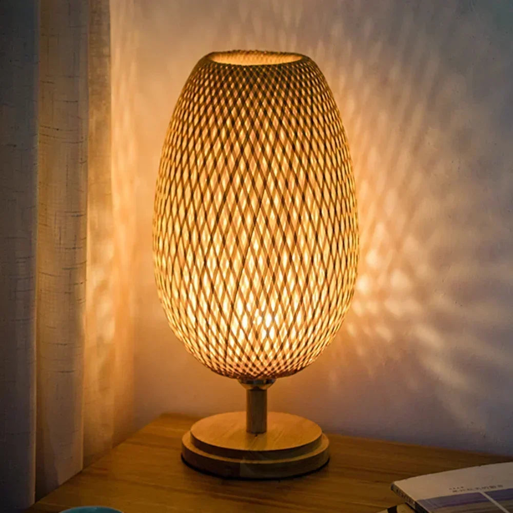 Eye-Caring Bedroom Bedside Night Light Retro Desk Lamp Reading Light Home Decor, Unique Handicraft House Warmging Gift