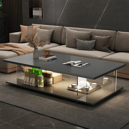 Modern Style Acrylic Design Coffee Table Minimalist Small Coffee Table Living Room Decoration Mesa Posta Entrance Furniture