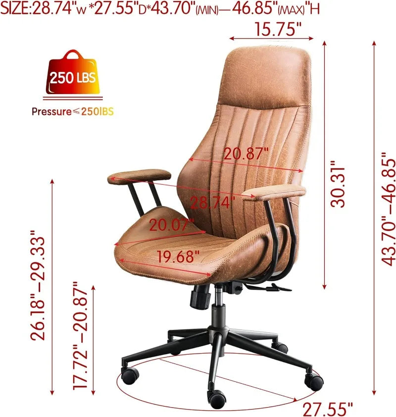 Office Chair Home Office Desk Chair Modern Computer Chair High Back Lumbar Support Executive