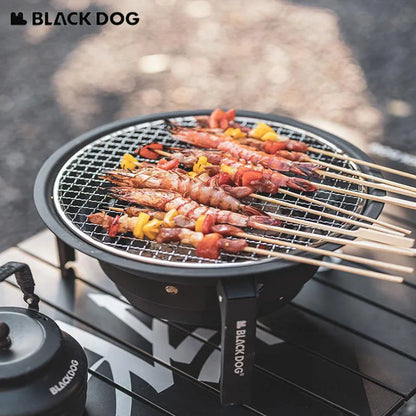 Naturehike BLACKDOG Camping Charcoal Grill Stove For BBQ Outdoor Barbecue Table Picnic Folding Oven Furnace Portable Cookware