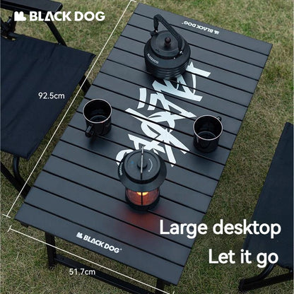 Naturehike BLACKDOG Folding Table Aluminum Alloy Lightweight 3.7kg Bearing 30kg Camping Outdoor Desk Portable Dining Furniture