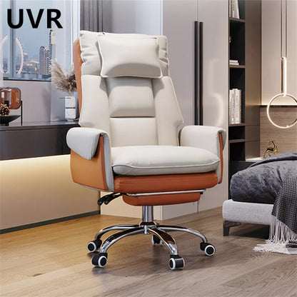 UVR Reclining Office Chair Conference Chair Bedroom Comfortable Professional Computer Chair Adjustable Live Gaming Chair