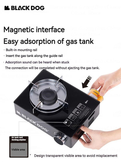 Naturehike BLACKDOG Outdoor Cassette Stove Gas Tank Portable Camping Picnic BBQ Equipment Cookware 3500W Burner Portable Furnace