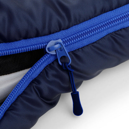 40F Double Sleeping Bag – Navy Blue (85 in. X 62 in.) Adjustable and Large Size for Easy Portability Soft and Breathable