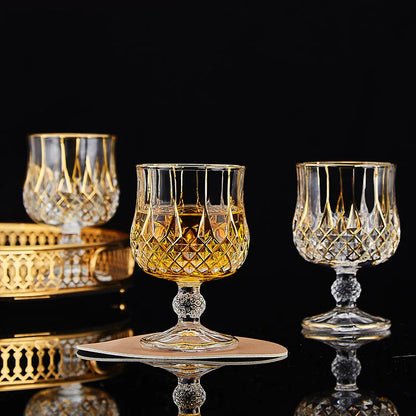 European classical crystal glass liquor bottle foreign wine glass household whiskey glass set spirits glass wine set