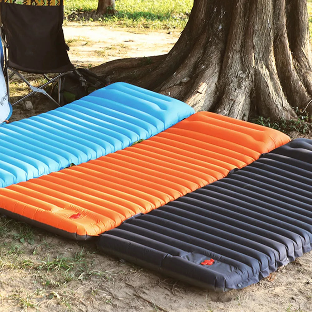 Air Mattress Outdoor Inflatable Camping Mat  Foldable Picnic Blanket Hiking Cushion Portable Sleeping Mat with Storage Bag