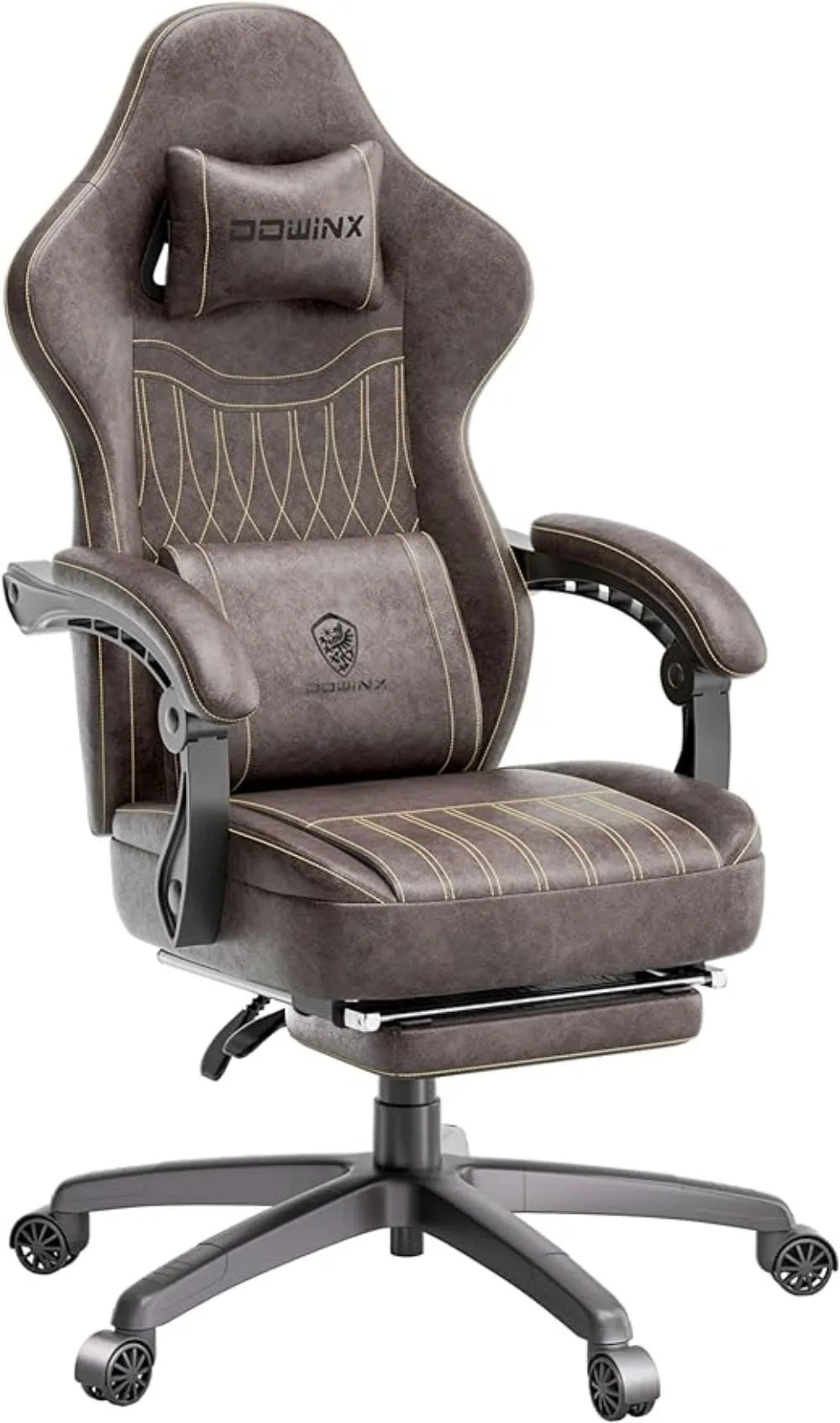 Gaming Chair Breathable PU Leather Gamer Chair with Pocket Spring Cushion, Ergonomic Computer Chair with Massage Lumbar Support,