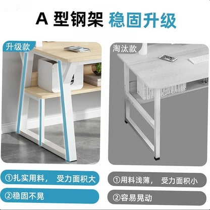 New Simple Computer Desktop Desk Bookshelf Integrated Table Writing Desk Student Household