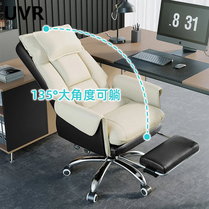 UVR Reclining Office Chair Conference Chair Bedroom Comfortable Professional Computer Chair Adjustable Live Gaming Chair