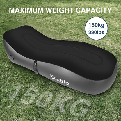 Bestrip Auto Inflatable Couch, Air Mattress Sofa Bed with Portable Air Pump Black