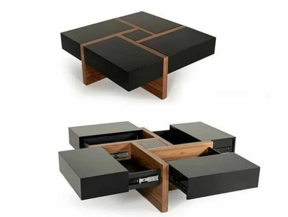 New Modern Wood Multifunction Adjustable Extendable Center Coffee Table