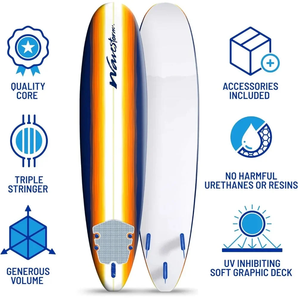 8ft Classic Underwater Scooter Wakeboard Inflatable Sapboard Double Layer Surfboard Kayak Surfing Water Sports Entertainment