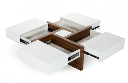 New Modern Wood Multifunction Adjustable Extendable Center Coffee Table