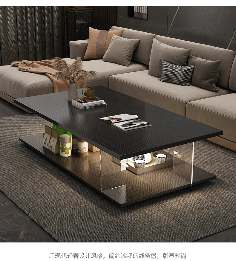 Modern Style Acrylic Design Coffee Table Minimalist Small Coffee Table Living Room Decoration Mesa Posta Entrance Furniture