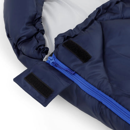 40F Double Sleeping Bag – Navy Blue (85 in. X 62 in.) Adjustable and Large Size for Easy Portability Soft and Breathable