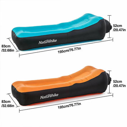 Inflatable Sleeping Bed Air Cushion Lazy Sofa Bed Double Layer Thicken Waterproof Camping Mat Beach Pads Outdoor Hiking Mattress