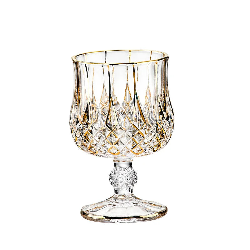 European classical crystal glass liquor bottle foreign wine glass household whiskey glass set spirits glass wine set