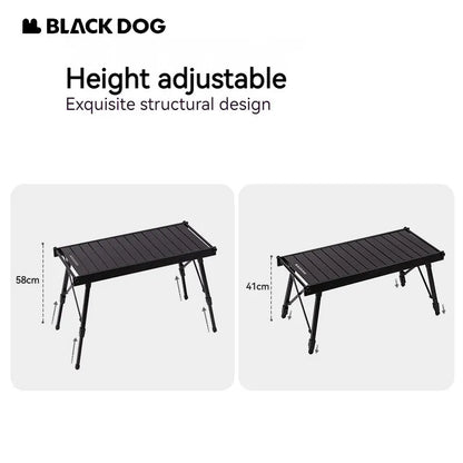 Naturehike Blackdog IGT Folding Modular Camping Table Outdoor Picnic Multifunctional Combination Table Adjustable Heigh Aluminum