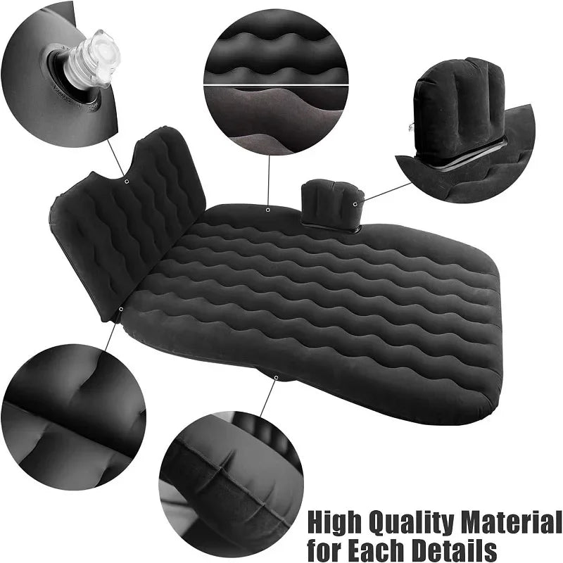 Universal Car Air Inflatable Travel Mattress Bed Cushion For Back Seat SUV MPV Multifunctional Sofa Pillow Outdoor Camping Mat