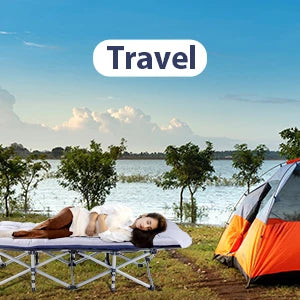 Camping Cot,Flat Sleeping Cot for Adults with Mattress,Portable Foldable Camp Cot for Office,Home Nap,Outdoor Travel