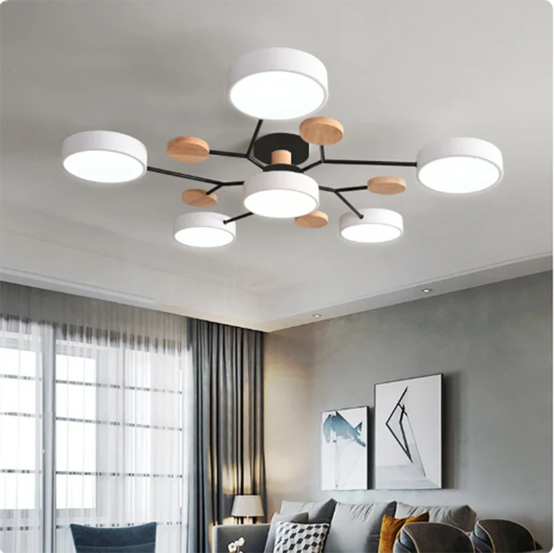 Modern LED Chandelier Lighting for Pendant Lamp Living Room Bedroom Study Home Decoration Indoor Lighting AC90-260V