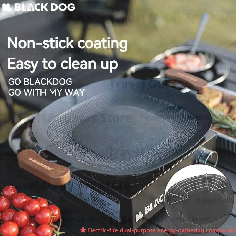 Naturehike-BLACKDOG Zhiwei Baking Pan Portable Household BBQ Picnic Outdoor Camping Induction Cooker Korean Non-stick Grill Pan