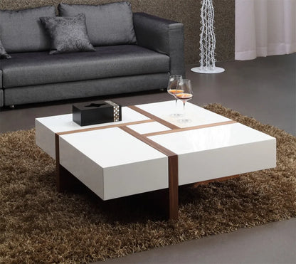 New Modern Wood Multifunction Adjustable Extendable Center Coffee Table