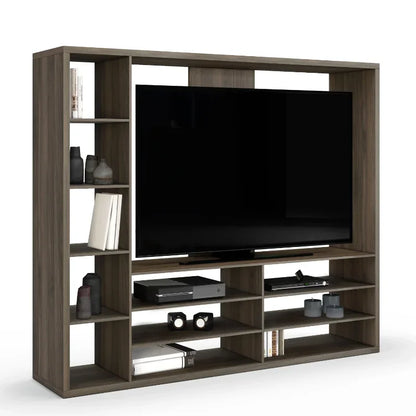 Mainstays Entertainment Center for TVs Up To 55", Tv Stand Living Room Furniture  Home Furniture（ Black/Brown）Optional