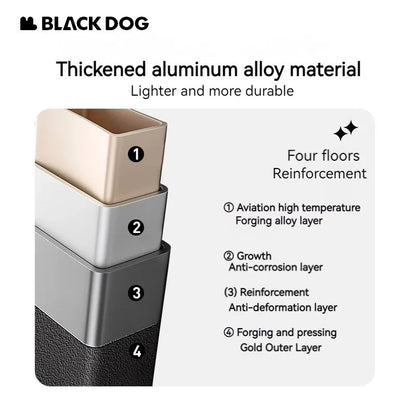 Naturehike Blackdog IGT Folding Modular Camping Table Outdoor Picnic Multifunctional Combination Table Adjustable Heigh Aluminum