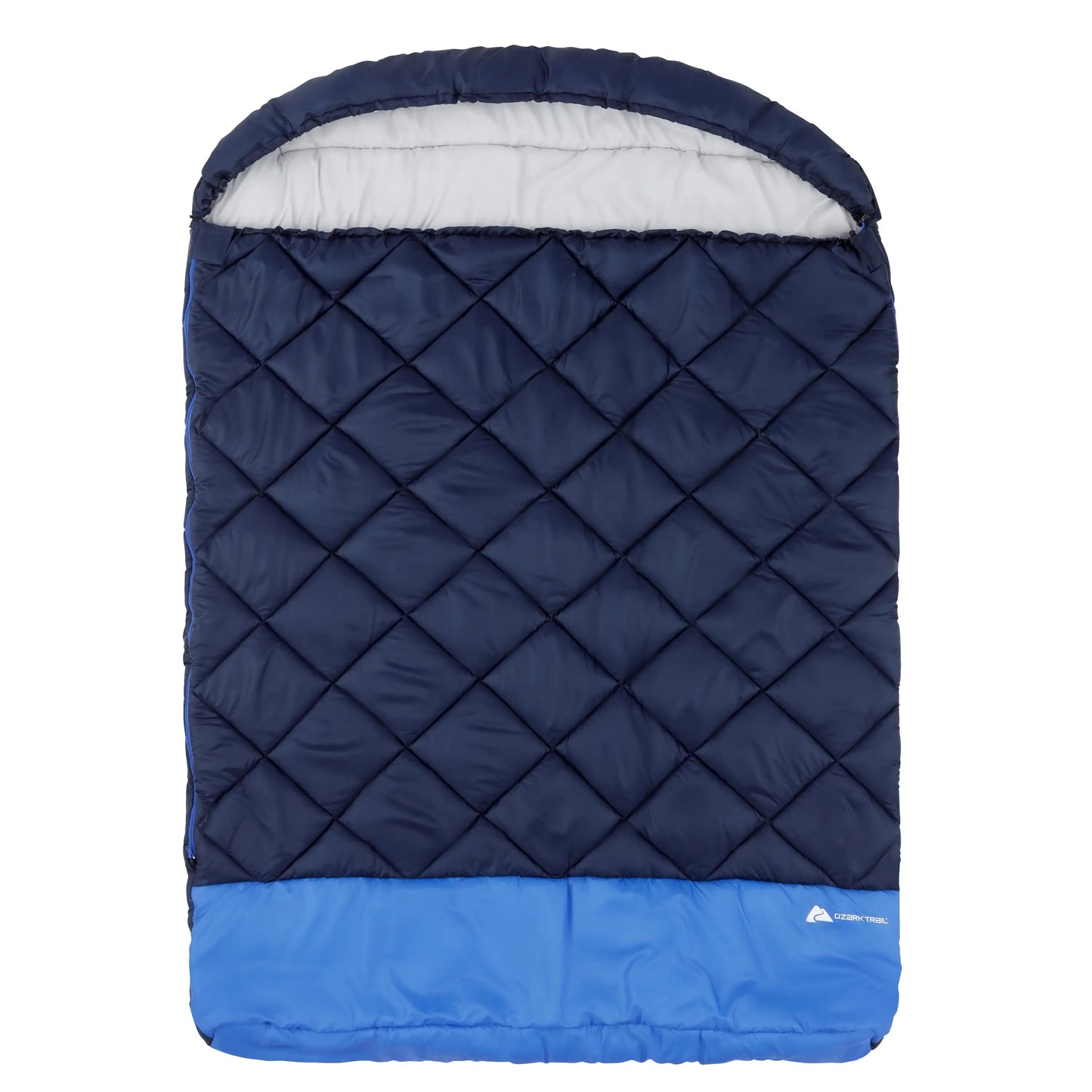 40F Double Sleeping Bag – Navy Blue (85 in. X 62 in.) Adjustable and Large Size for Easy Portability Soft and Breathable