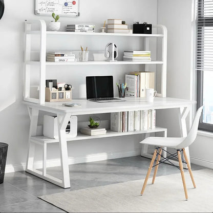 New Simple Computer Desktop Desk Bookshelf Integrated Table Writing Desk Student Household