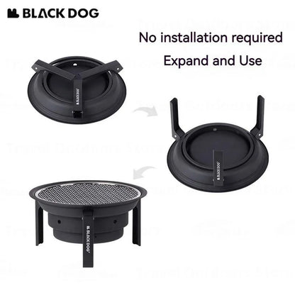 Naturehike BLACKDOG Camping Charcoal Grill Stove For BBQ Outdoor Barbecue Table Picnic Folding Oven Furnace Portable Cookware