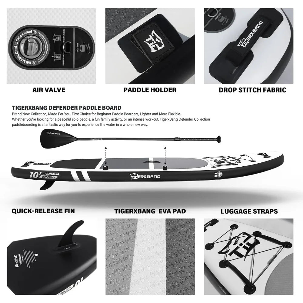 Inflatable Paddle Board With Premium SUP Board Accessories Allround Paddle Boards for Adults/Kids Wakeboard Surfboard Padel Surf