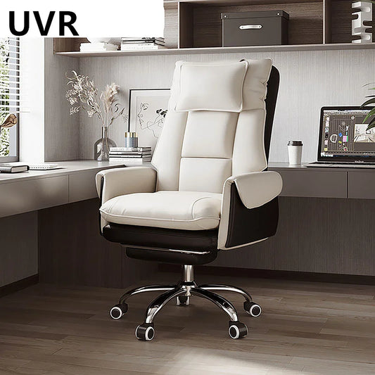 UVR Reclining Office Chair Conference Chair Bedroom Comfortable Professional Computer Chair Adjustable Live Gaming Chair