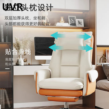 UVR Reclining Office Chair Conference Chair Bedroom Comfortable Professional Computer Chair Adjustable Live Gaming Chair